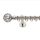 Landhouse 19mm fém karnisgarnitúra inox Moon véggel