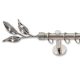 Landhouse 19mm fém karnisgarnitúra inox Olajág véggel