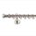 Landhouse 19mm fém karnisgarnitúra inox Madonna véggel