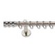 Landhouse 19mm fém karnisgarnitúra inox Bono véggel