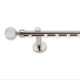 Landhouse 19mm belső csúszású fém karnis inox Akvamarin véggel
