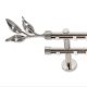 Landhouse 19mm belső csúszású dupla fém karnis inox Olajág véggel