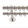 Landhouse 19mm karnis dupla inox Cilinder véggel