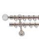 Landhouse 19mm karnis dupla inox Akvamarin véggel