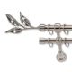 Landhouse 19mm karnis dupla inox Olajág véggel