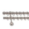 Landhouse 19mm karnis dupla inox Gömb véggel