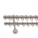 Landhouse 19mm karnis dupla inox Gömb véggel