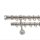 Landhouse 19mm karnis dupla inox Madonna véggel