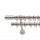 Landhouse 19mm karnis dupla inox Grip véggel