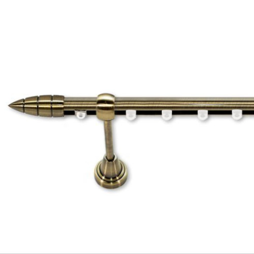 Landhouse 19mm belső csúszású fém karnis réz antik Bullet véggel