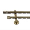 Landhouse 19mm belső csúszású dupla fém karnis réz antik Royal véggel