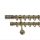 Landhouse 19mm karnis dupla réz antik Royal véggel