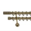 Landhouse 19mm karnis dupla réz antik Grip véggel