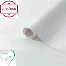 Fényes fehér öntapadós fólia weiss 200-1273