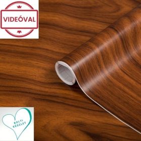   Faerezetű öntapadós fólia világos dió Gold Nussbaum  200-1317