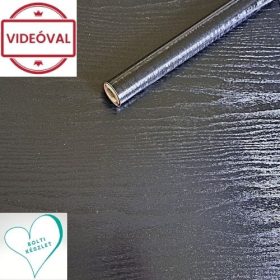 Fekete faerezetű öntapadós fólia Blackwood 200-1700