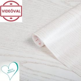   Törtfehér, faerezetű öntapadós fólia Permuttholz weiss 200-2602