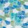 Üvegfólia öntapadós kék virágmintás Lisboa blau 200-2665-15