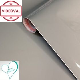 Fényes  középszürke színű öntapadós fólia 200-2885
