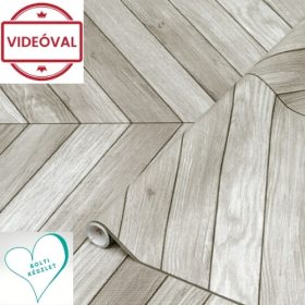 Chevron szürke fahatású öntapadós fólia 200-8346