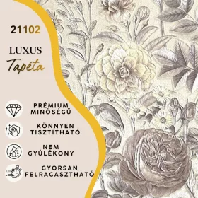 Silva Essence mályva virágos selyemfényű tapéta 21102
