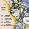 Silva Essence sötétkék alapon kék virágos selyemfényű tapéta 21104
