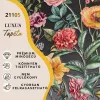 Silva Essence fekete alapon színes virág mintás selyemfényű tapéta 21105
