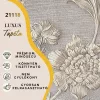 Silva Essence szürkésbarna alapon drapp klasszikus virág mintás selyemfényű tapéta 21118