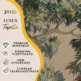   Silva Essence  bronz/zöld/barna/piros fa mintás selyemfényű tapéta 21133