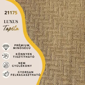   Silva Essence aranysárga geometriai mintás selyemfényű tapéta 21175