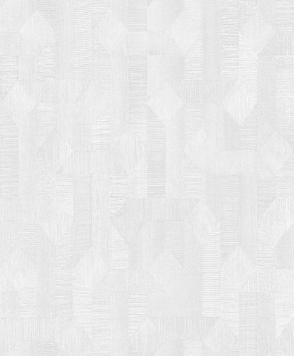 Fiesta törtfehér-ezüst grafikus mintázatú tapéta 21539-1