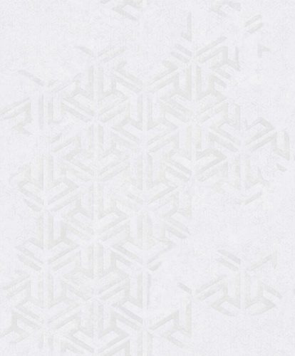 Fiesta halványszürke ezüst csillogó geometria mintás tapéta 21550-1