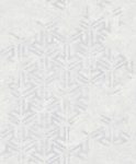   Fiesta fehér-csillogó ezüst geometria mintás tapéta 21550-2