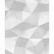 Fiesta ezüst-szürke strukturált 3D geometria mintás tapéta 21559-2