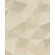 Fiesta bézs 3D geometria mintás strukturált tapéta 21559-3