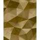 Fiesta bronz-arany strukturált 3D geometria mintás tapéta 21559-4