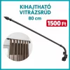 Kihajtható vitrázsrúd 16mm FEKETE szín