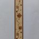 3,5 cm bézs-kávébarna geometriai mintás tapétaszegély 227-088