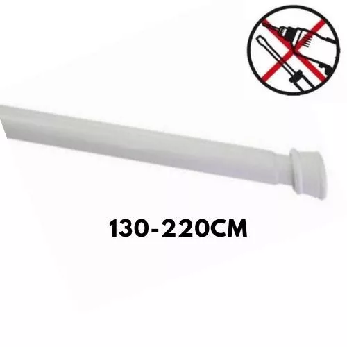 Feszített rúd Gardinia 26/23 fehér 130-220 cm