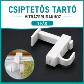 Csíptetős tartó vitrázs/kávéházi rudakhoz