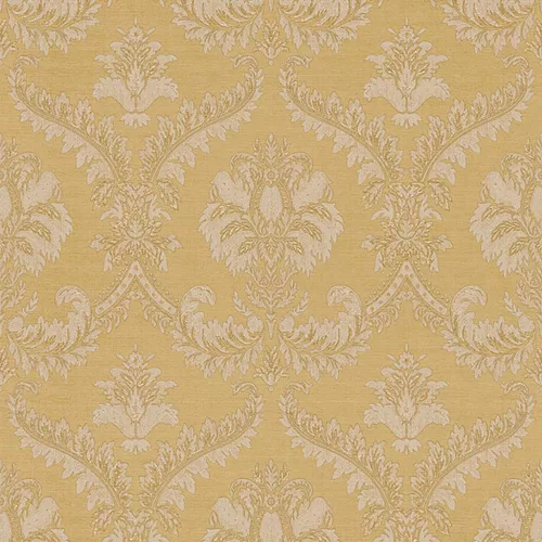 Classic & Elegant  Imperial sárga alapon drapp klasszikus mintás tapéta 23602