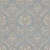 Classic & Elegant Imperial kék alapon barna klasszikus mintás tapéta 23606
