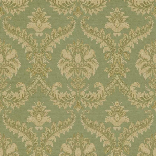 Classic & Elegant  Imperial zöld alapon barna klasszikus mintás tapéta 23607