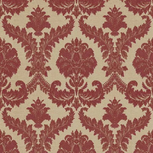 Classic & Elegant Imperial barna alapon bordó klasszikus mintás tapéta 23608