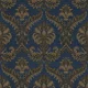 Classic & Elegant  Imperial sötétkék alapon barna klasszikus mintás tapéta 23609
