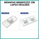 Végzáró 1, 2 vagy 3 sínes műanyag mennyezeti karnishoz