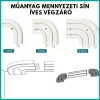 Végzáró 1 vagy 2 sínes mennyezeti karnishoz kanyarral