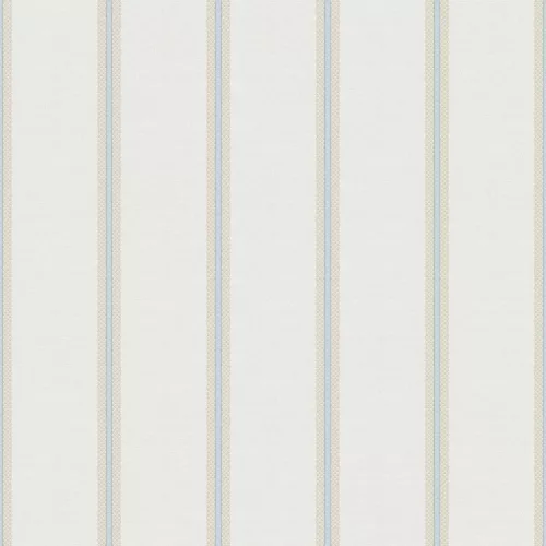 Classic & Elegant Linea drapp-kék csíkos mintás tapéta 25766