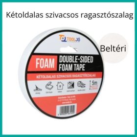 Kétoldali ragasztószalag szivacsos, beltéri