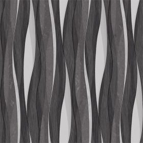   Elite elegáns nagy ívű - ezüstszürke-antracit lágy hullámmintás  106cm tapéta 27019-6